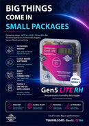 Gen5 Lite RH Temperature & Humidity Data Logger Temprecord