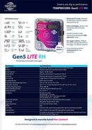 Gen5 Lite RH Temperature & Humidity Data Logger Temprecord