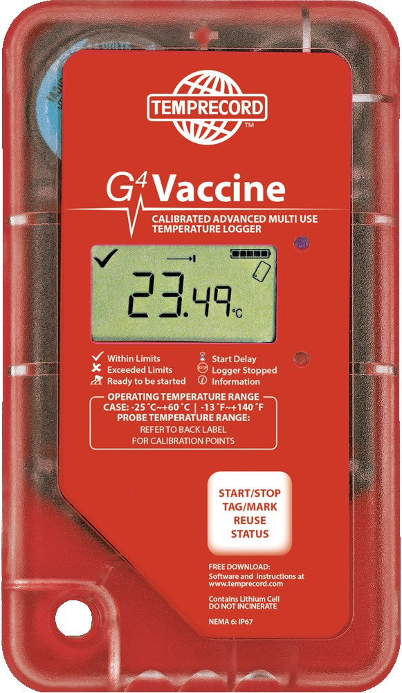 G4 Vaccine temperature data logger Temprecord