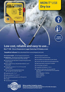 Mon-T2 Dry-Ice temperature logger with USB and LCD Temprecord